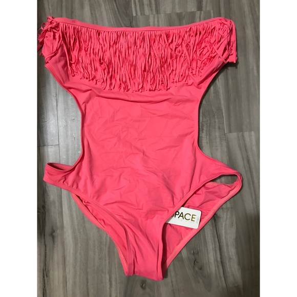 L*SPACE FRINGE PRIMA DONNA MONOKINI SWIMSUIT 10 - Picture 3 of 5